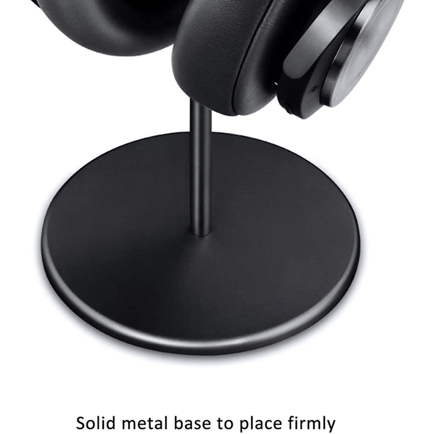 2X Supporto per Cuffie, Supporto per Cuffie nel Legno di Noce E Alluminio, Supporto per Cuffie da nel Noce Naturale con Base Pesante