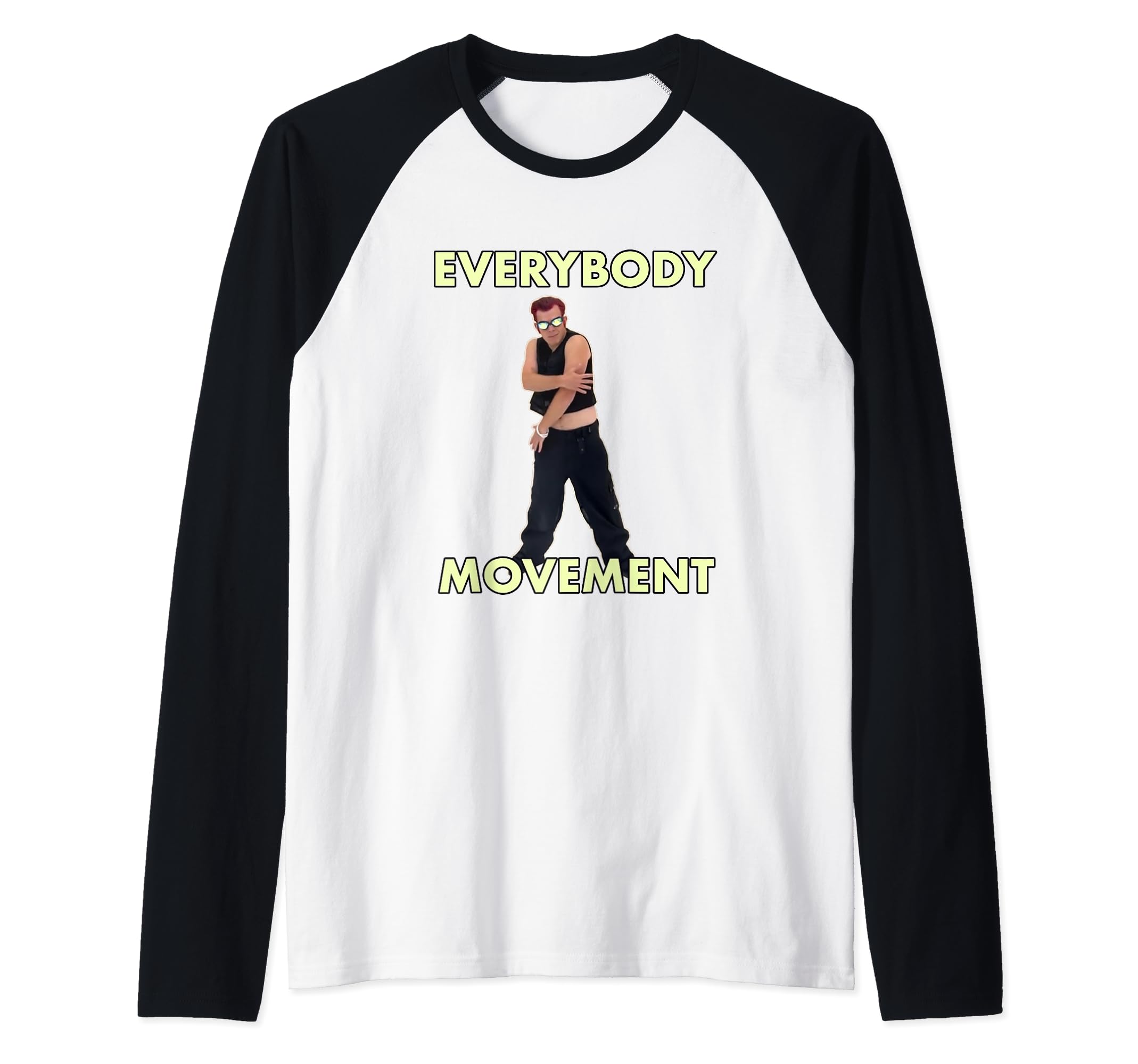 EVERYBODY MOVEMENT Raglan Baseball Tee