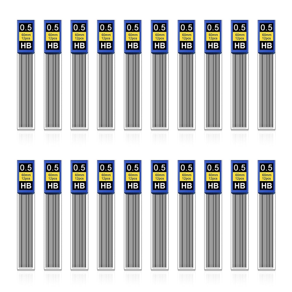 240 Mines Critérium 0.9mm HB - Recharge Porte-Mine - Pour Bureau Et École - Écriture Douce Et Claire