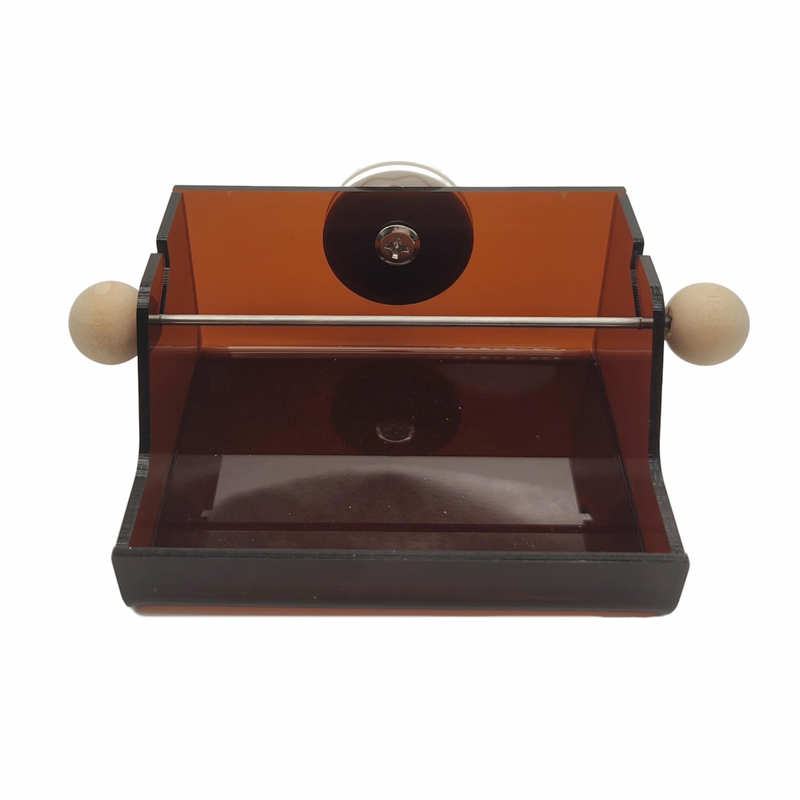 Triple Cup Parrot Foraging Toy, Wood and Acrylic Base Feeder, 6.2x3.7x2.1 Inches, Portion Control System with Stainless Steel Skewers for Small-Medium Parrots - image 7