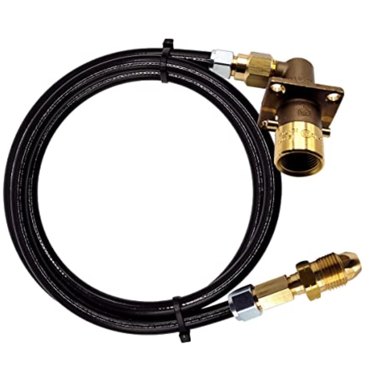 Gomet Adapter do napełniania butli gazowej LPG do bagnetu, zestaw z zaworem zwrotnym bez i rurą węża 8 mm do przyczepy kempingowej (4 m)