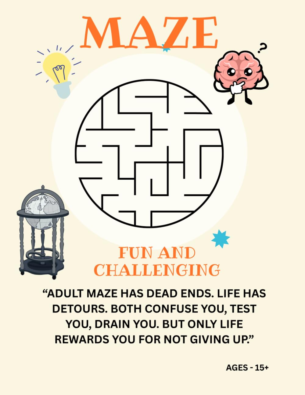 Ultimate Maze Challenge: A Brain- boosting puzzle book ages 15+/ difficult, Extreme, Logic & Problem Solving Skills.