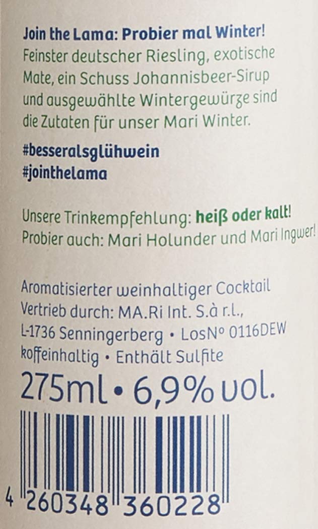 Mari Join the Lama, Winter Cider (12 x 0.275 l)