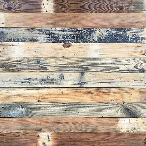 Buy Colamo 10 Recled Wood Planks Peel and Stick Shiplap Boards for Wall, Weathered Barn Wood