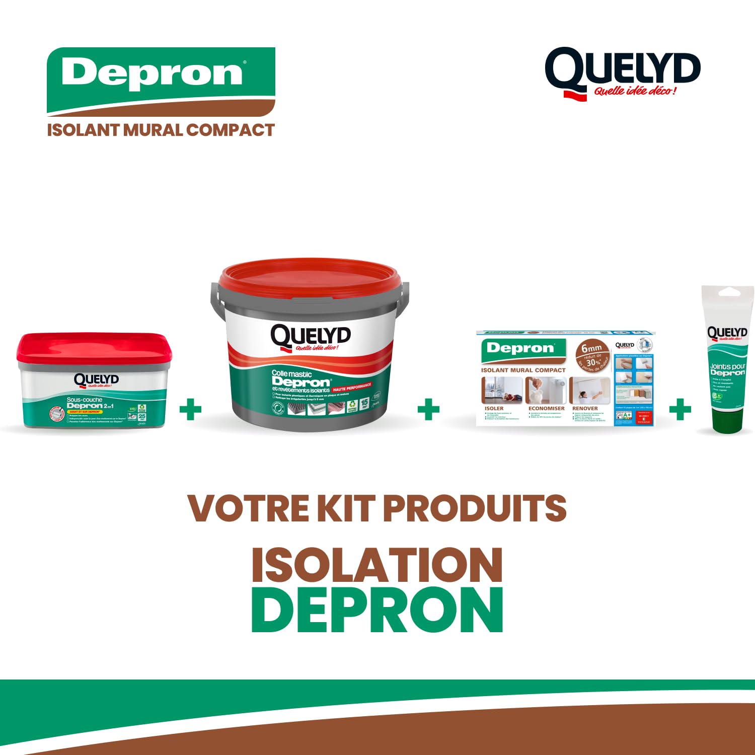 Quelyd Plaques DEPRON Format G6 Épaisseur 6 mm Plaque Isolation Thermique Isolant Murs Intérieurs Blanc 10 Plaques 1 m²