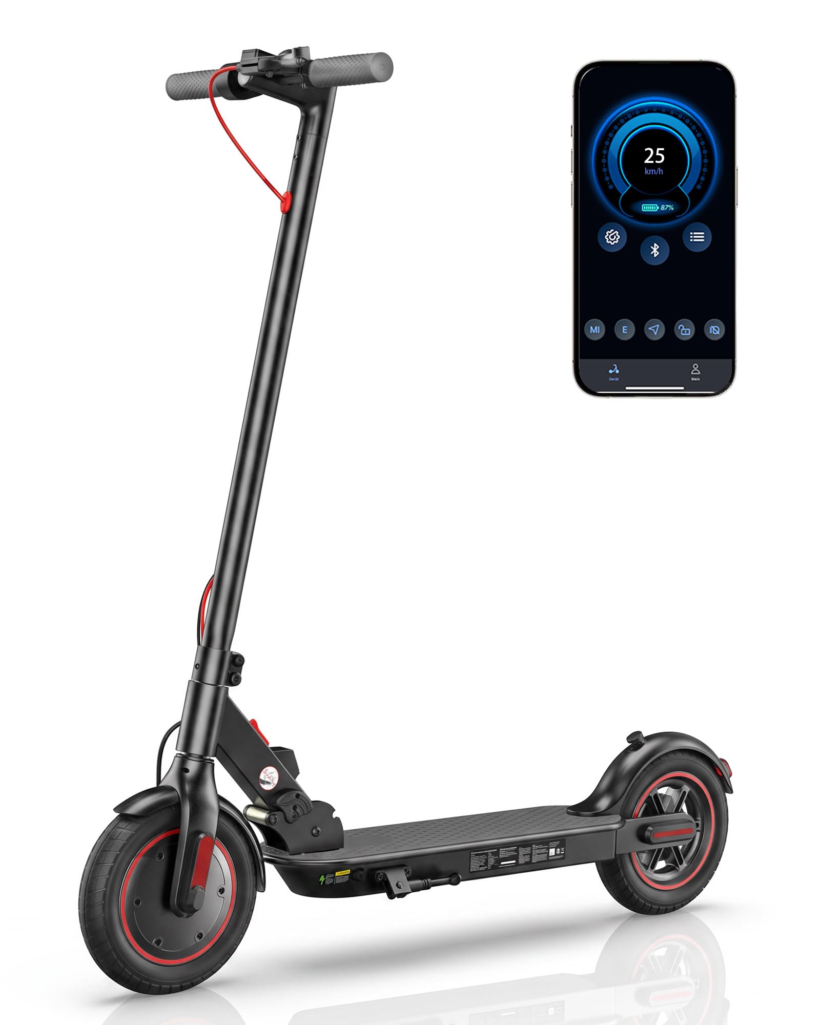Electric Scooter Adults, 1000W/500W Motor, 28/21 Miles Max Range, 10''/8.5" Tires All Terrain, 25/20 MPH Top Speed, Lightweight Commuting E Scooter, Foldable for Adults Teens