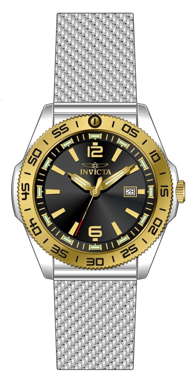 INVICTA Men's Analog Quartz Watch with Stainless Steel Strap
