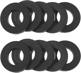 Propane Gas Adapter O-Rings, 10Pcs Propane Tank Gasket, Soft Rubber O-ring (OD. 0.716Inch, ID. 0.4Inch), Leakage-Proof Gasket for Propane Gas Hose, Pipe Connectors, Fittings, Valves, Regulators