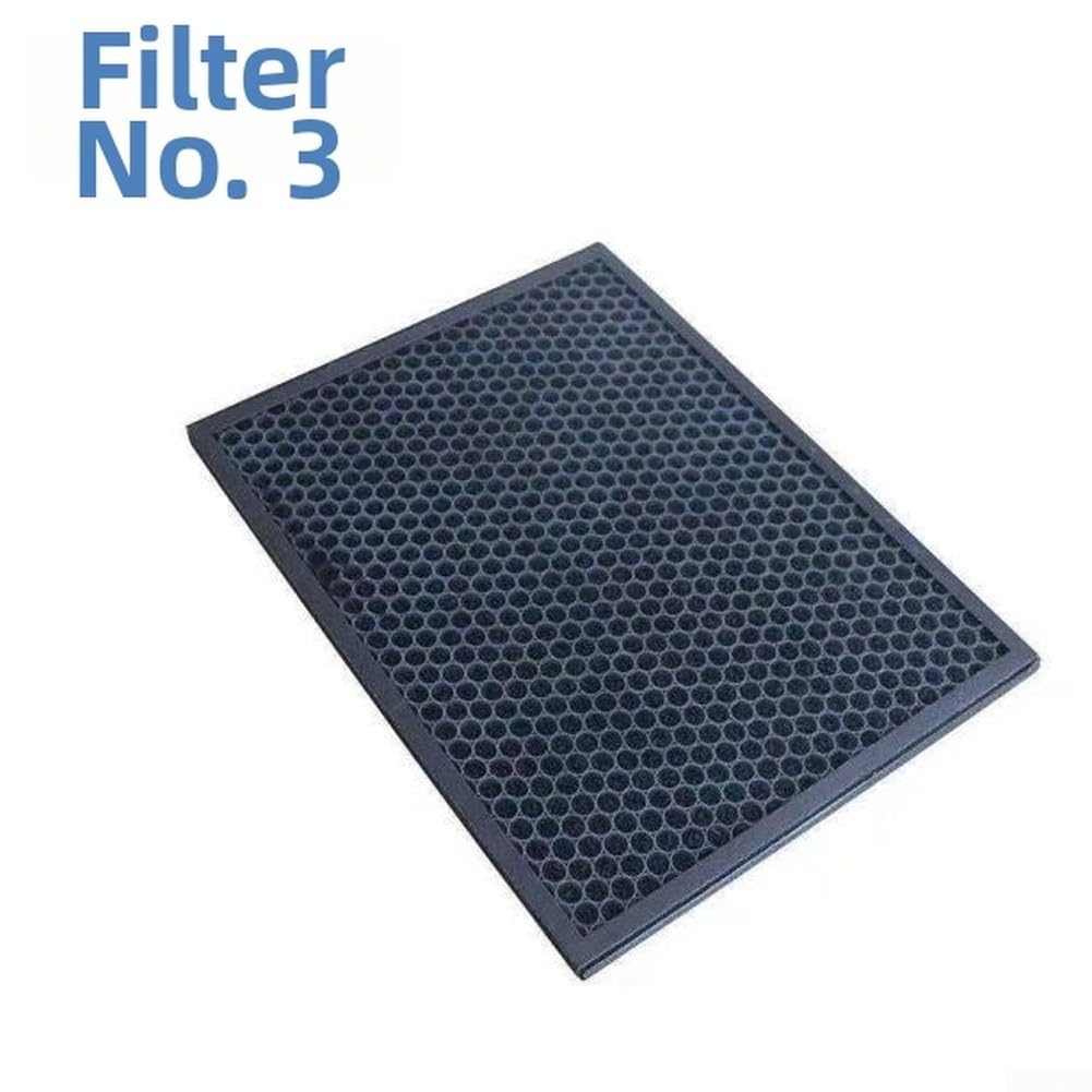 Filtro de Repuesto para Purificador de Aire AC4074 AC4072 - Triple Filtración Formaldehído PM2.5 - Pack 3 Unidades Negro(3)