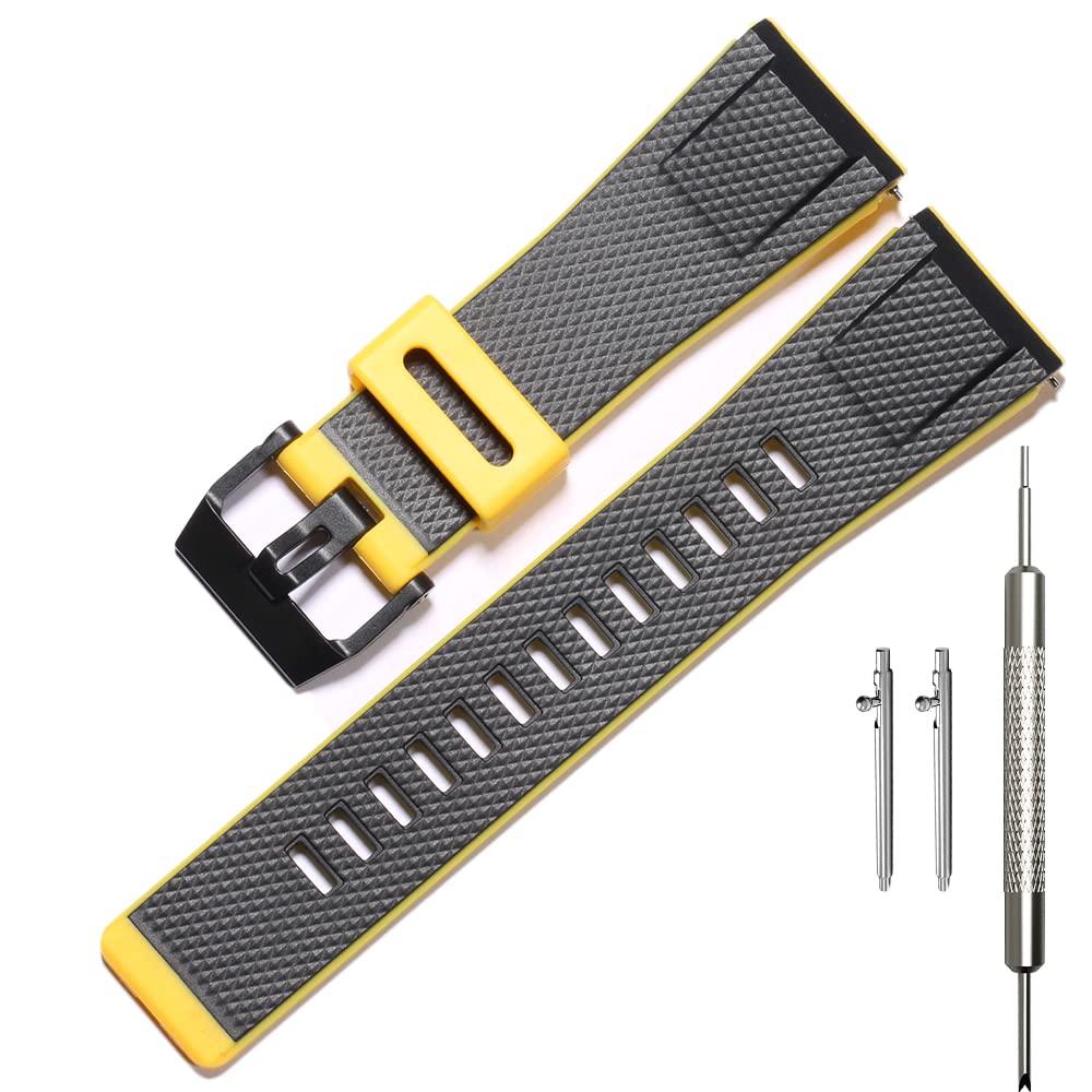 WRISTARMOR Correa de resina de repuesto para reloj Caiso G-Shock GA-2000 PRW-6600 PRG-600/650 para hombre, correa de reloj de liberación rápida, accesorios de pulsera de 24 mm