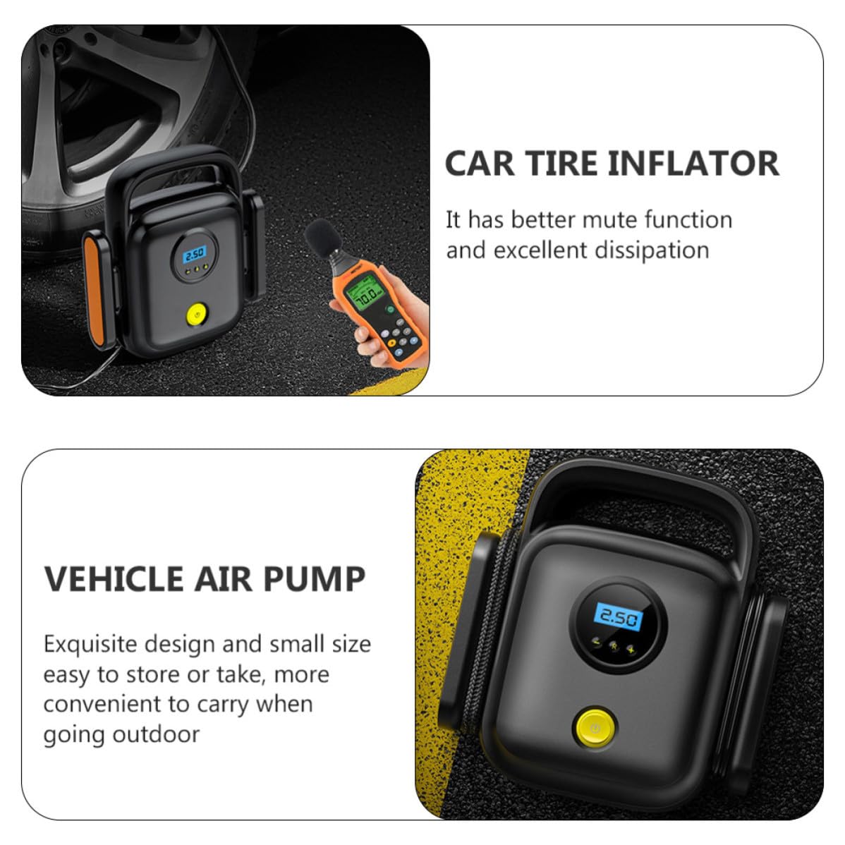 Compresseur D'air pour Voiture 120w 12v Portable Affichage Numérique