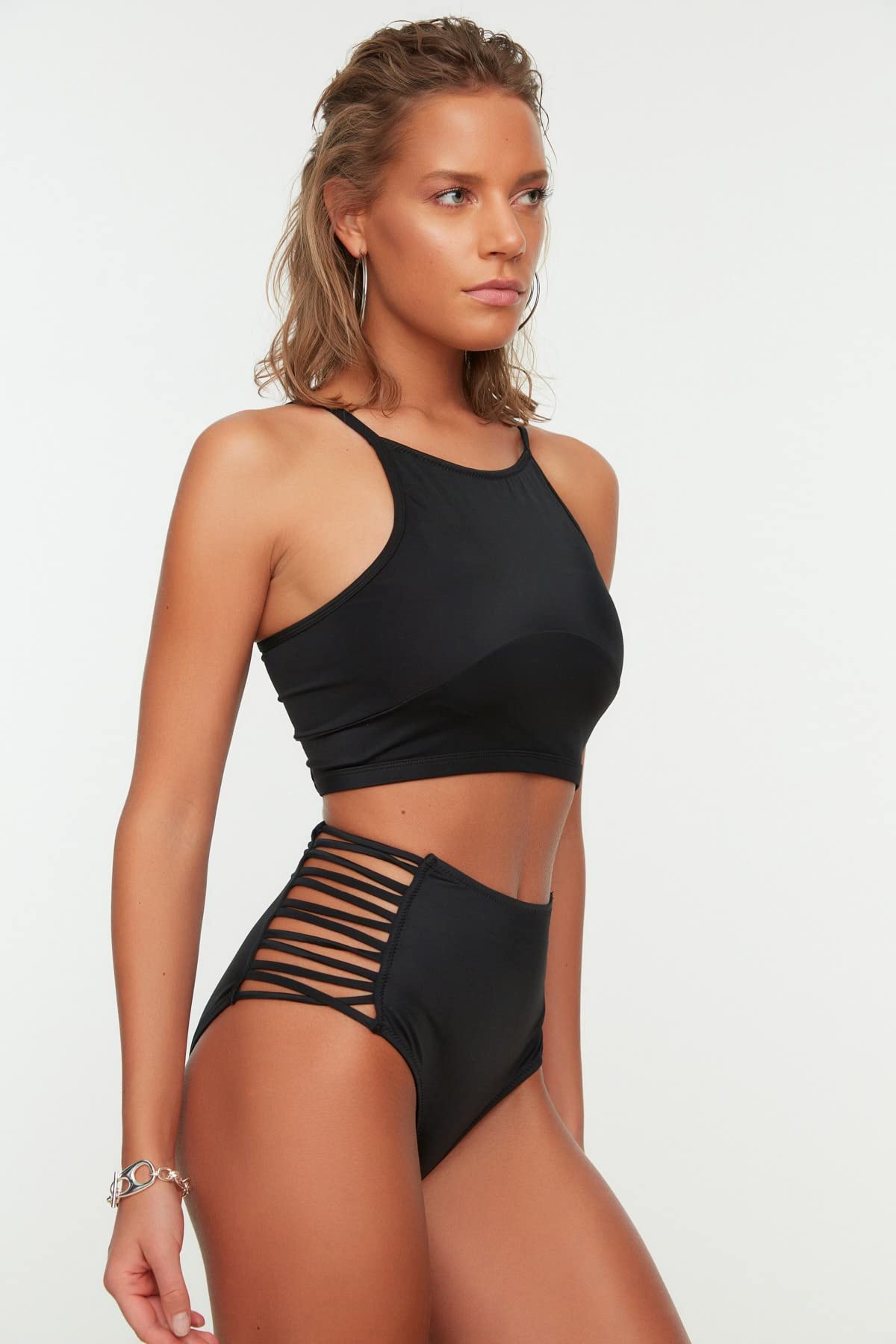 Trendyol Dół od bikini Kobiety Biomite Bikini Z Wysokim Stanem