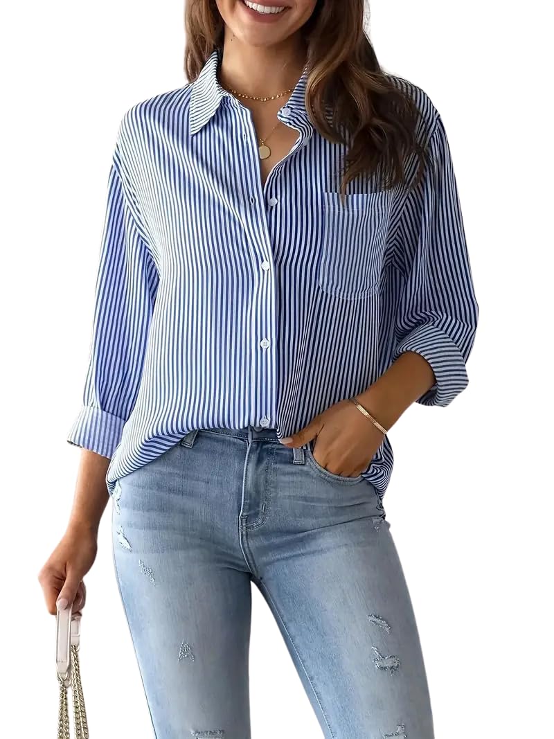 Striped Shirt for Women Full Sleeve Stylish Shirt