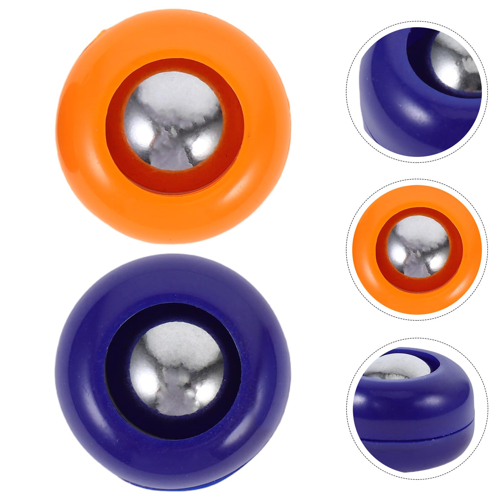 Lot de 20 Mini Palets de Jeu de Curling Bowling en Polypropylène, Bleu et Orange, Accessoires pour Mini Jeu de Palets, Utilisation Intérieure et Extérieure, Jeux de Société