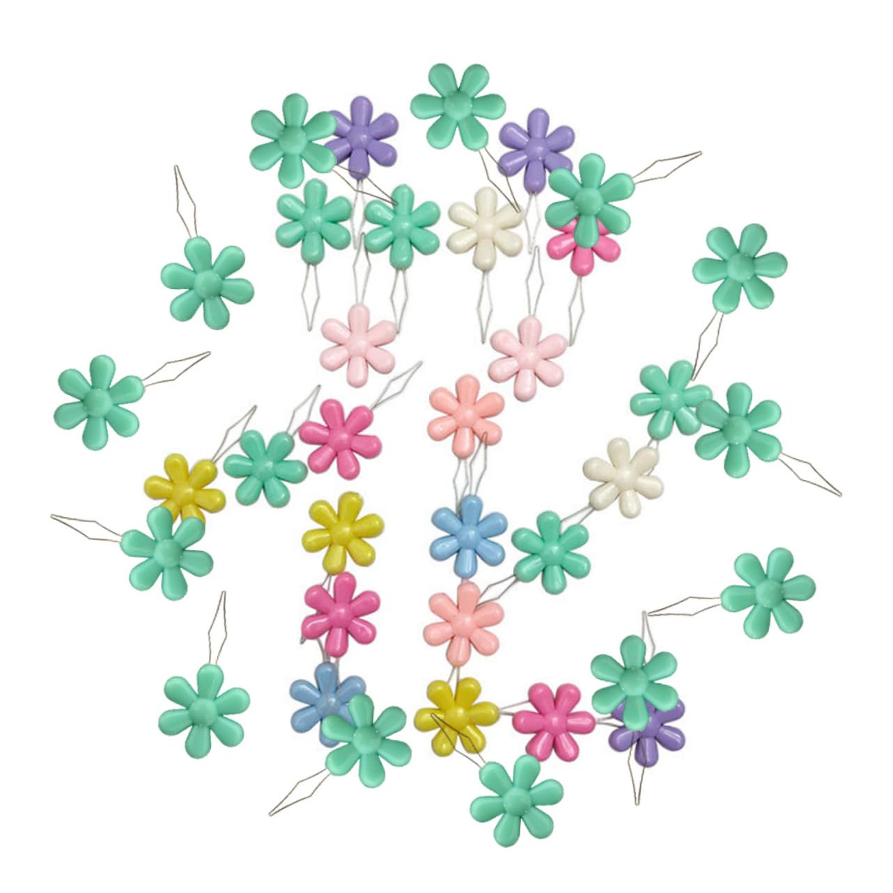 4 Set di Infila Ago A Forma di Fiore per Cucire Ricamo Infila Ago A Mano 50 Pezzi * 4