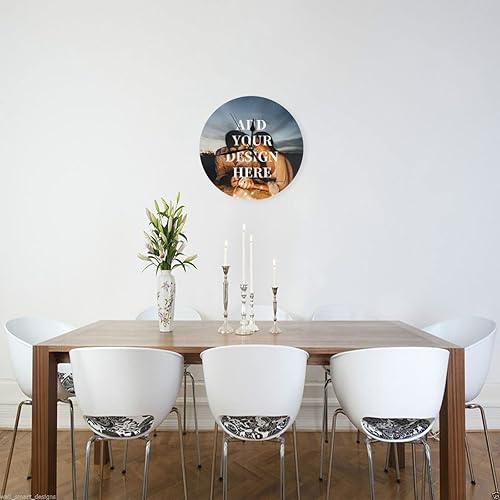 Miniatura 3 de Reloj de pared personalizado con foto, diseño personalizado de tu propia foto, imagen, logotipo, nombre, relojes de pared para sala de estar, baño,