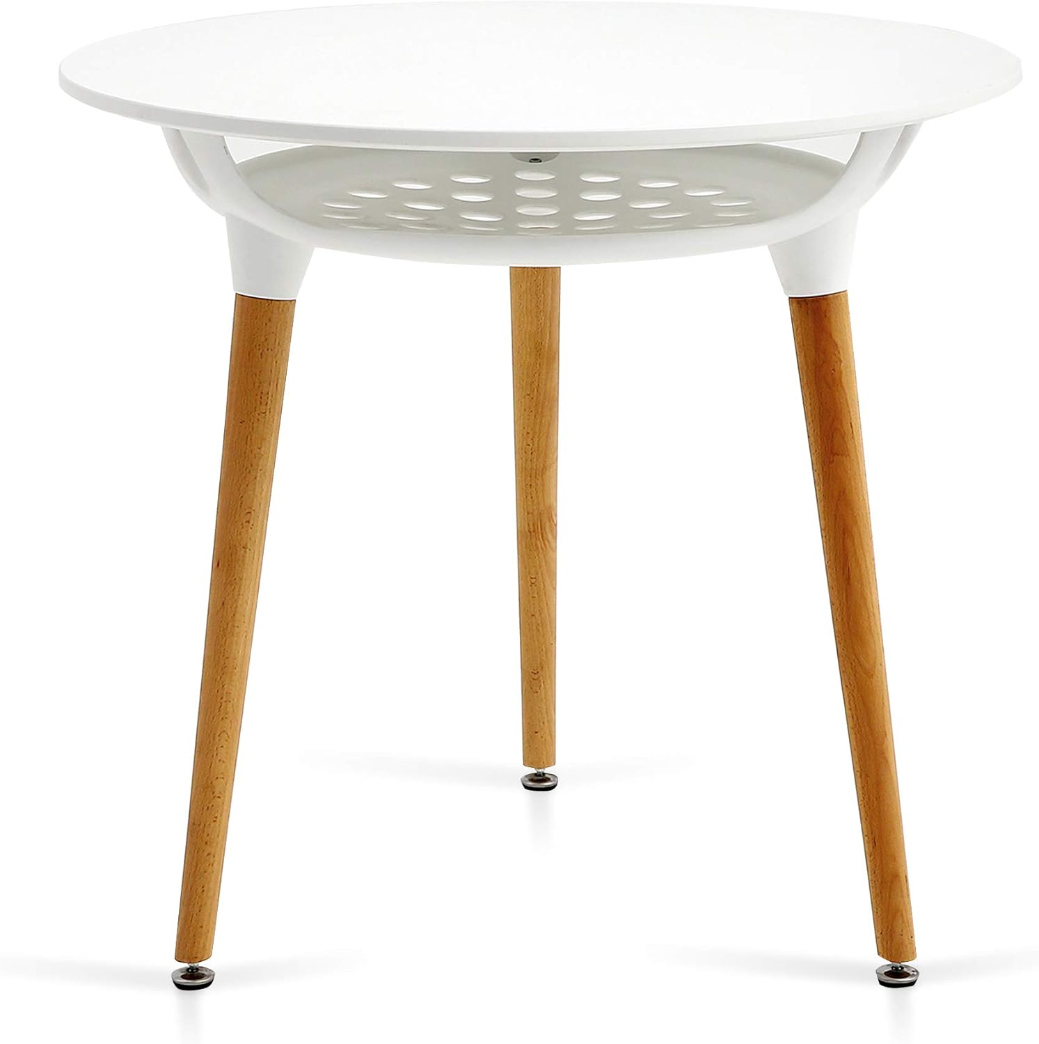 Modern Round White Dining Table Leisure Wood Tea Table