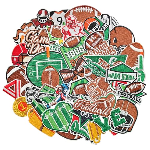 La Mejor Lista de Ropa de Fútbol americano , listamos los 10 mejores. 40 TXSN Parches de Fútbol Americano para Planchar, Parches de Aplicación Bordados con Temática de Rugby para Planchar/Coser para Ropa, Pantalones, Mochilas, Sombreros, Jeans,...
