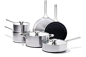 OxO Cookware Set, Tri-ply Stainless Steel, 10 Piece Set