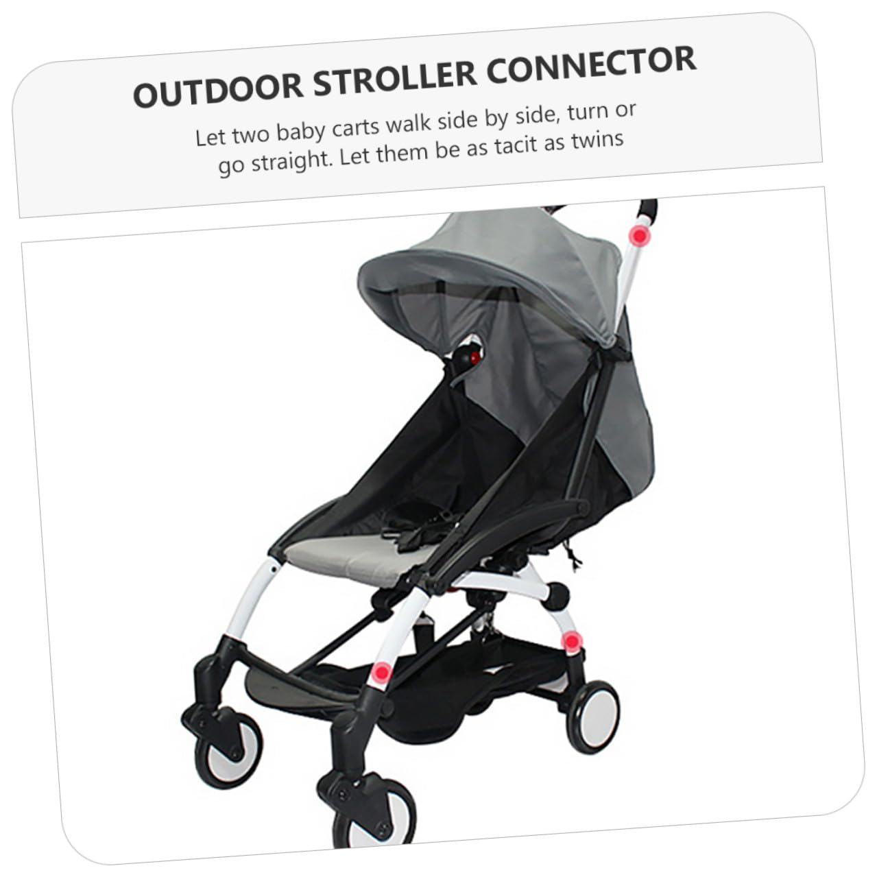 3 piezas Conector Ajustable para Cochecitos de Niña para Gemelos Accesorio Ligero y Resistente Compatible Mayoría de Cochecitos para Recién Nacidos y Pequeños