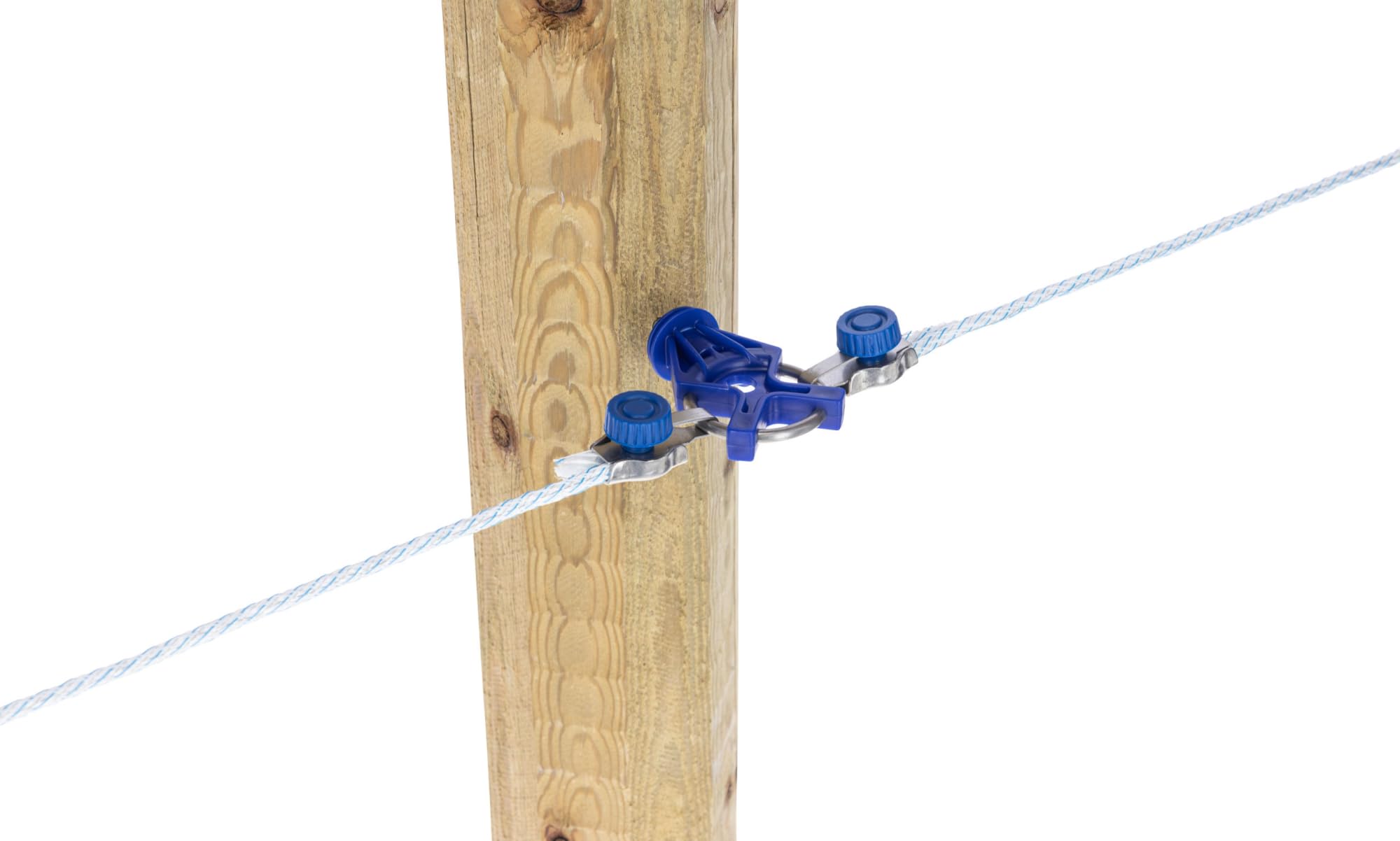 AKO PremiumLine Seil, Weidezaunseil, Seil für Weidezaun, 500m Länge, 6 mm Durchmesser, wieß/blau, 450 kg Bruchlast, 5 Jahre auf UV-Stabilität, Made in Germany