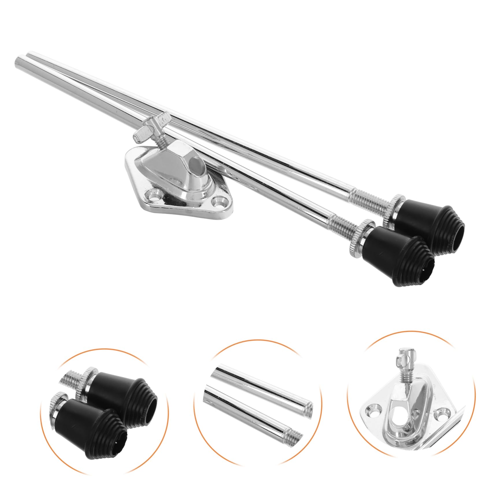 YARNOW 2 Juegos Accesorios para Patas de Batería de Bombo Antideslizante Soporte para Tom Repuestos para Batería para Escenario de Percusión