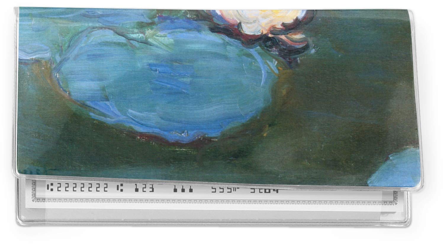 YouCustomizeIt Water Lilies #2 Vinyl Checkbook Cover