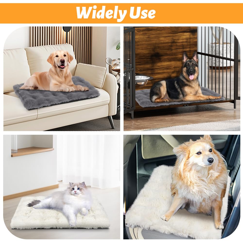 Wdmiya Selbstheizende Haustierdecke 90x60cm, Decke für Katzen & Hunde, Katzendecken Hundedecken Geräuschlos, Washbar Flauschig Selbstwärmende Thermodecke ohne Strom Kabel, Auto Haustier Decke(Grau, L)