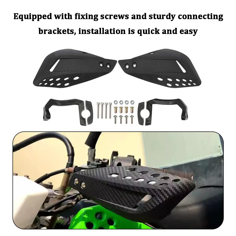 Paramani Moto per Honda NX650 NX 650 JX Dominator, Antishock Antivento Impermeabile Durevole Motocicletta Paramani Flusso d'Aria Scudo,A