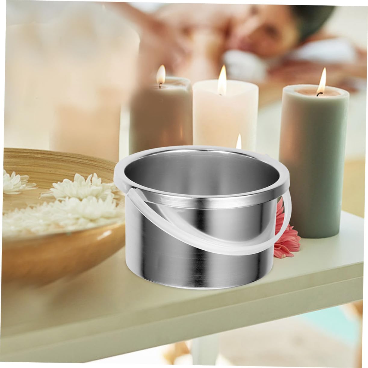 Mobestech Recipiente de Cera de Repuesto de 500Ml en Aleación de Aluminio Calentamiento Uniforme y Diseño Portátil para Uso Profesional y Doméstico, Pack de 2 Piezas