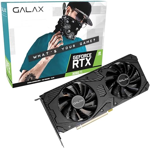 Galax RTX 3060 Ti (1-Click OC) LHR, Black, (36ISL6MD1VQW)