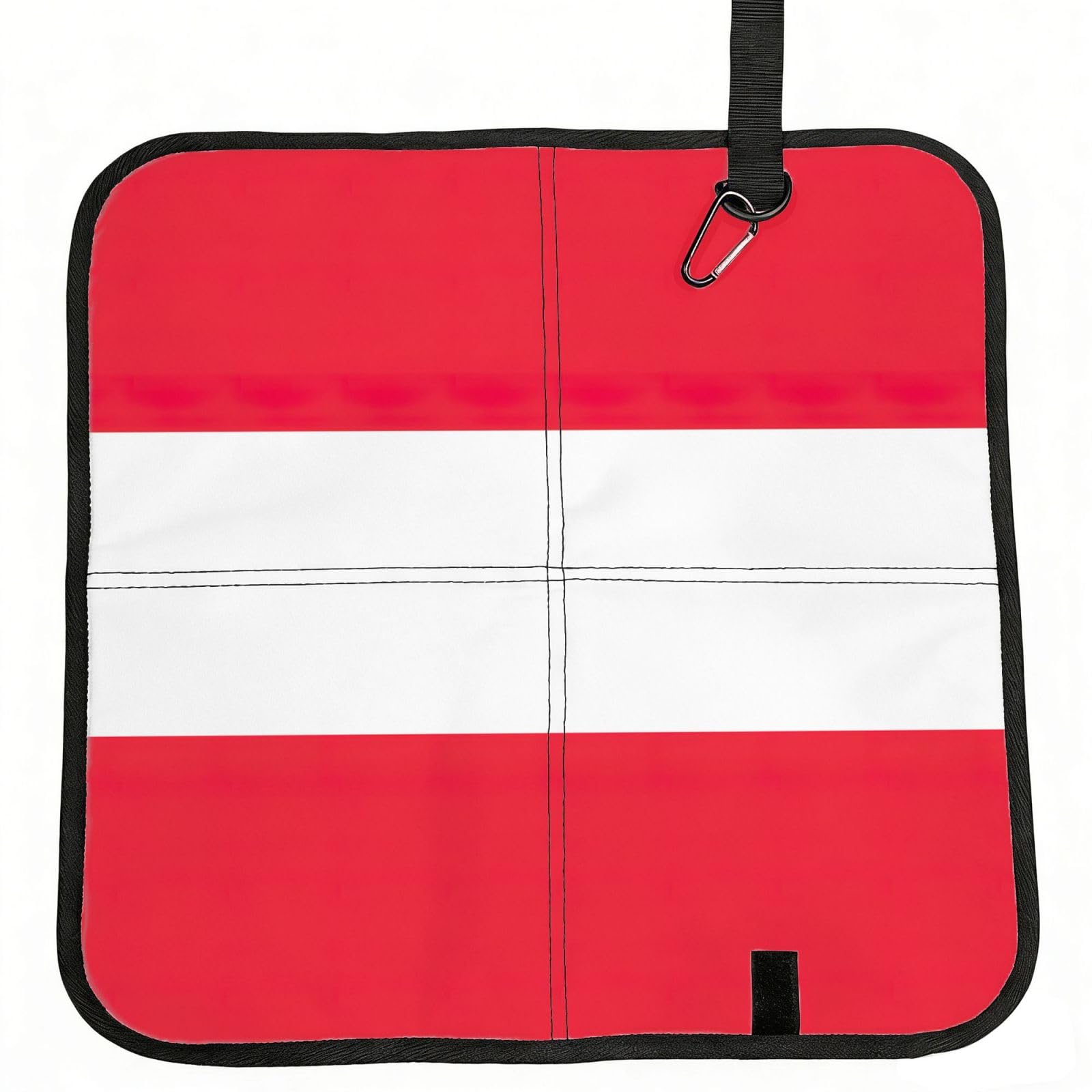 UVBDF Austrian Flag Print Outdoor Sitting Cushion Folding Seat Pad Compact Portable Picnic Bench Cushion Mat