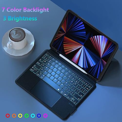 Inunion Magic Detachable Keyboard And Case For Ipad (10Th Generation), 2022 10.9" Smart Ipad 10Th Gen Case With Keyboard, 7 Color Backlit, Built-In Trackpad, Two-Piece Folio Design- Oxford Gray #TOP3