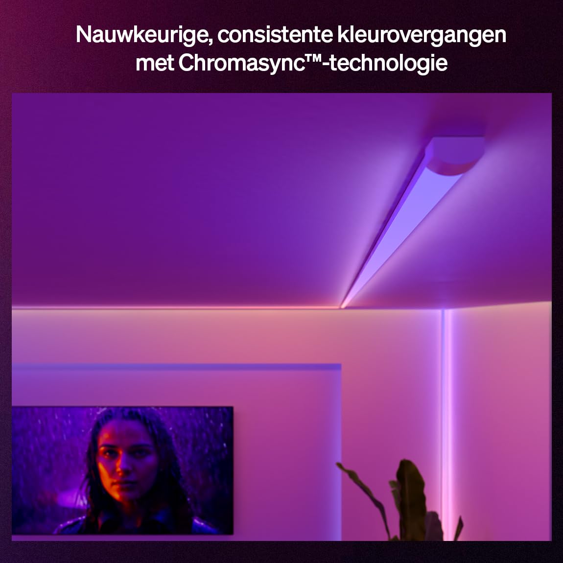 Philips Hue Lightstrip Plus 8m White and Color Ambiance - 8 Meter Led Strip - Verlengbaar - Wit en Gekleurd Licht - Dimbaar - Werkt met Alexa en Google Home