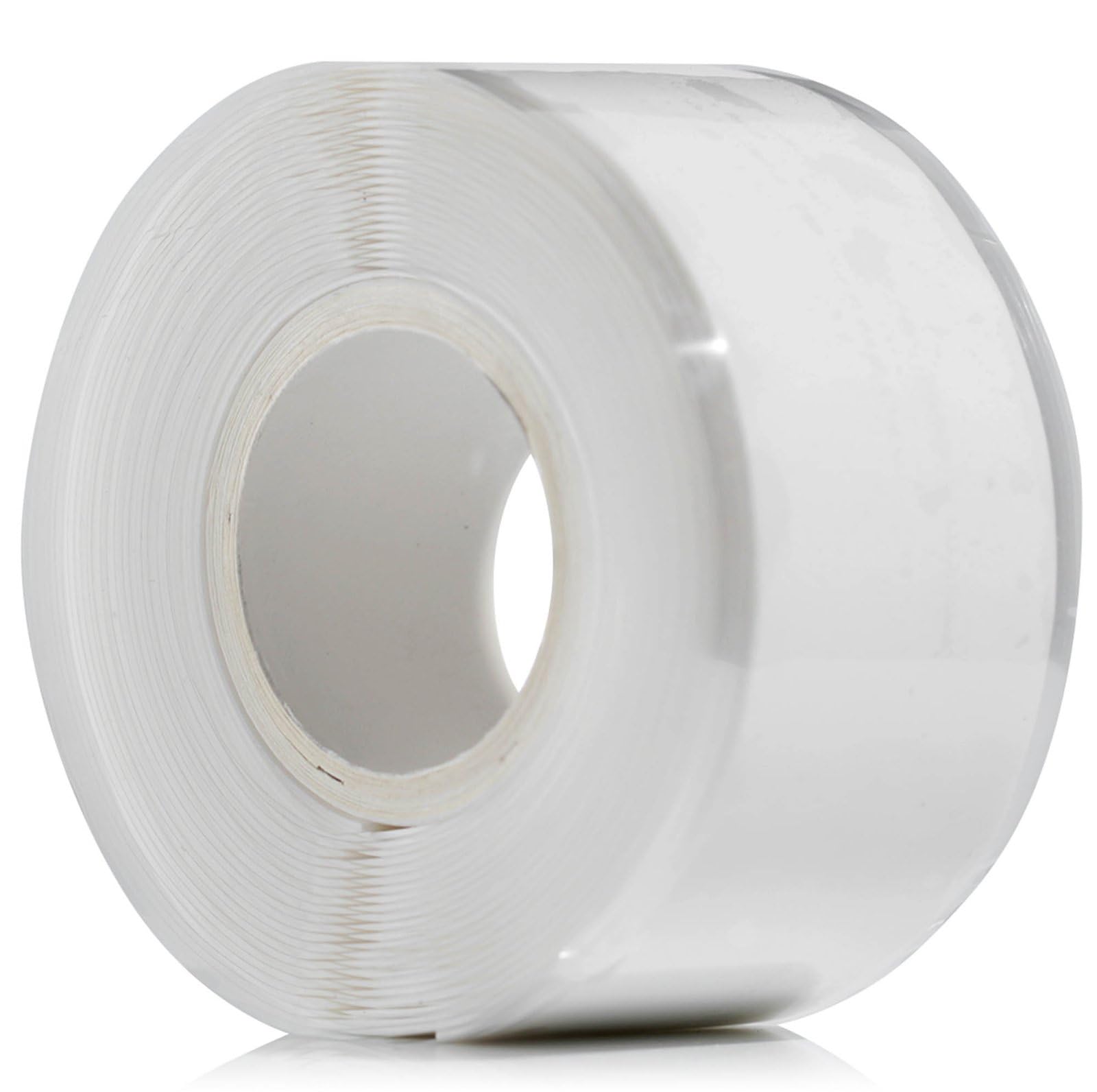 – White Self-Amalgamating Tape - Waterproof Self-fusing Silicone Rubber for Plumbing, Leak Stop, Pipe Sealing, Hose Repair, and Electrical Insulation - 3m x 25mm