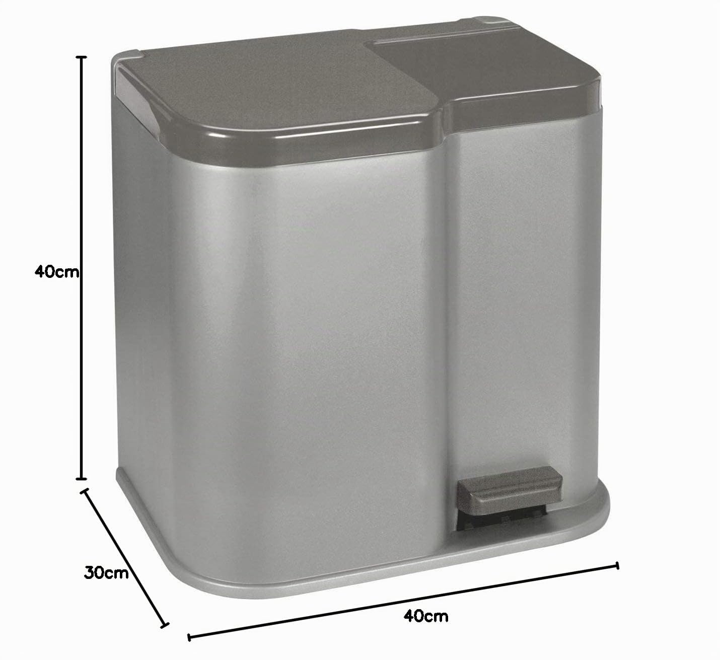 Curver, Pattumiera Duo, 21L, Pattumiera a Pedale