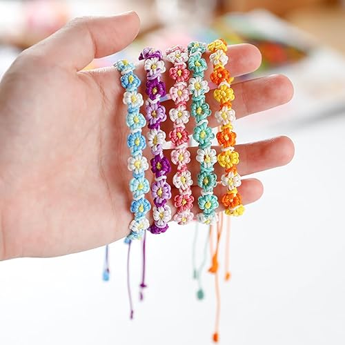 Miniatura 5 de Cordón de nailon para cuentas de 164.0 ft x 0.031 in, hilo de raso satinado de nailon trenzado para manualidades de macramé