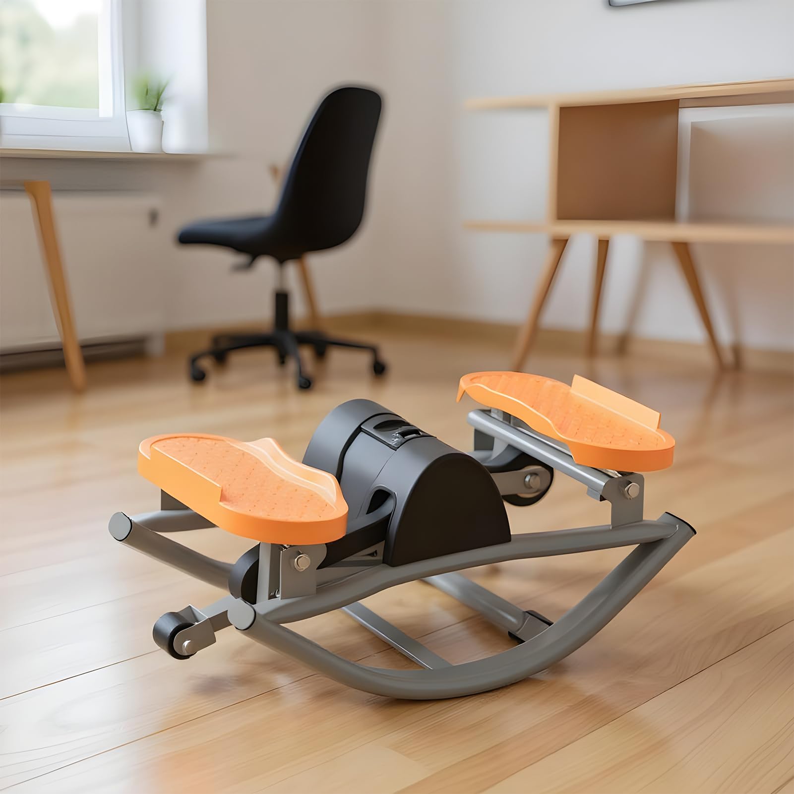 Stepper per allenamento a casa, attrezzatura per il fitness, portatile, per ginocchia, articolazioni, gambe, glutei, addominali, compatto e salvaspazio, ideale per uomini e donne, per ufficio