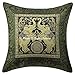 Stylo Culture indiana cuscino elefante coperchi verde broccato jacquard Paisley divano cuscino 40 x 40 cm broccato tradizionale piazza cuscini (1 PC)
