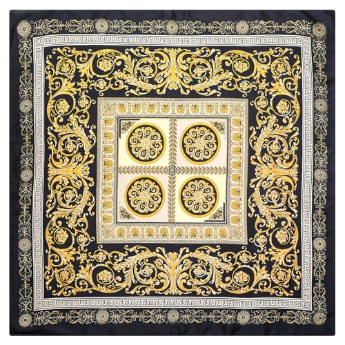 27.5" Silk Scarf of Women's Fashion Head Scarf Square Neck Satin Scarfs for Bag Hair Scarves Gift3