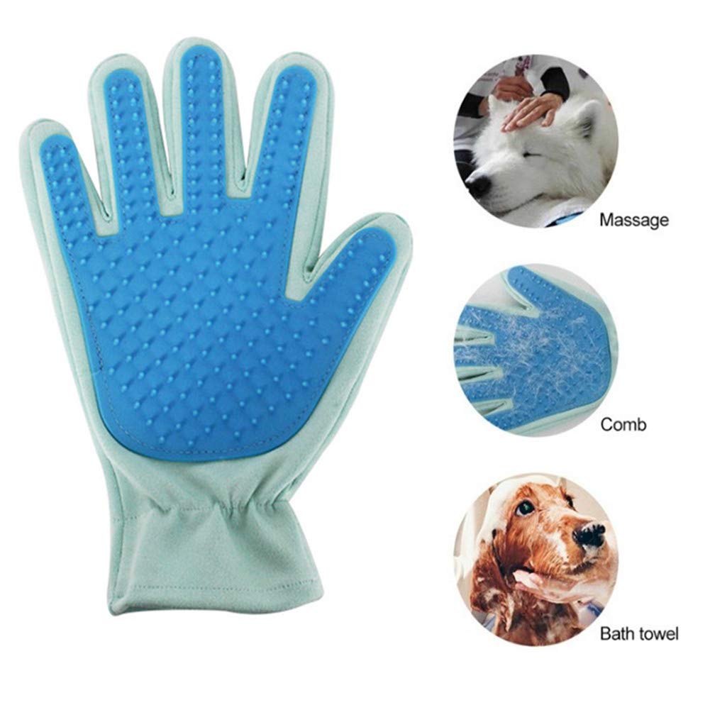 Gant Attrape-poils Pour Animaux – 2 Faces + Brosse – Pour Chien, Chat, Nettoyage Meubles Et Toilettage