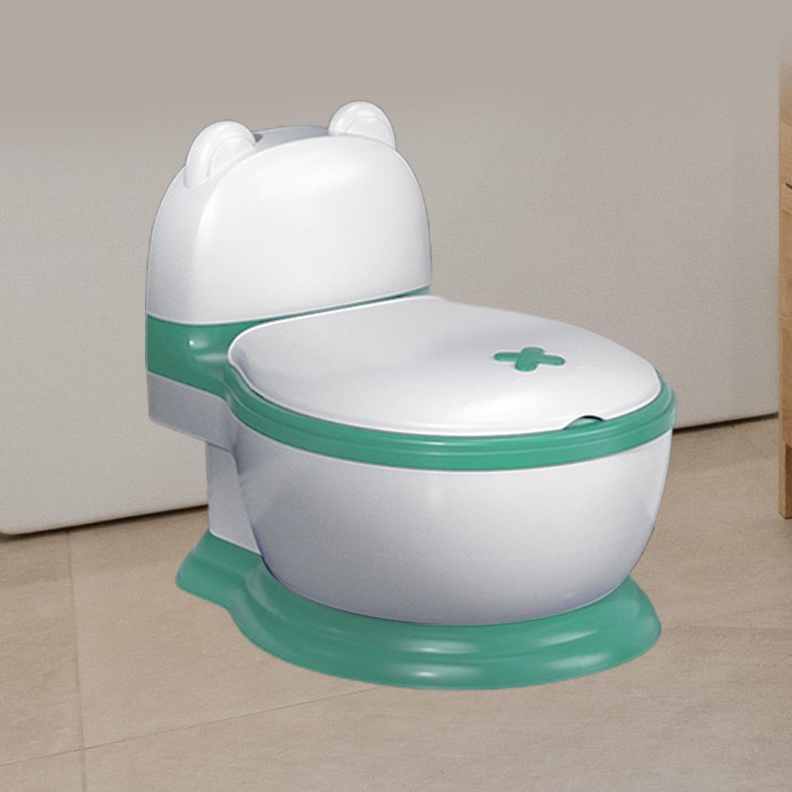 Orinal con Asiento Extraíble para Uso Interior Y Exterior, Almohadilla de PVC Verde, Individual