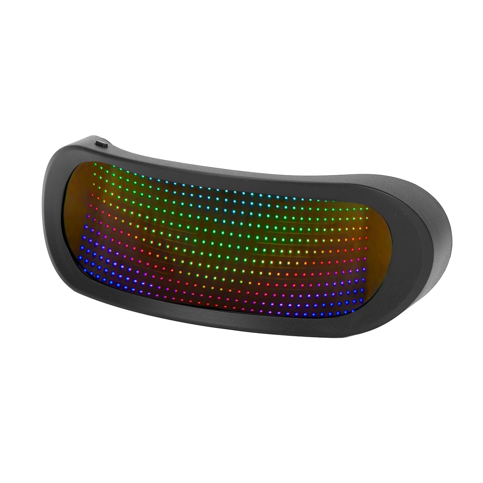 Focket Occhiali Illuminati a Led, 4 modalità, Occhiali Visiera Programmabili Senza Telai con Controllo dell'app per Halloween Cosplay Party Bar Birthday Aduls
