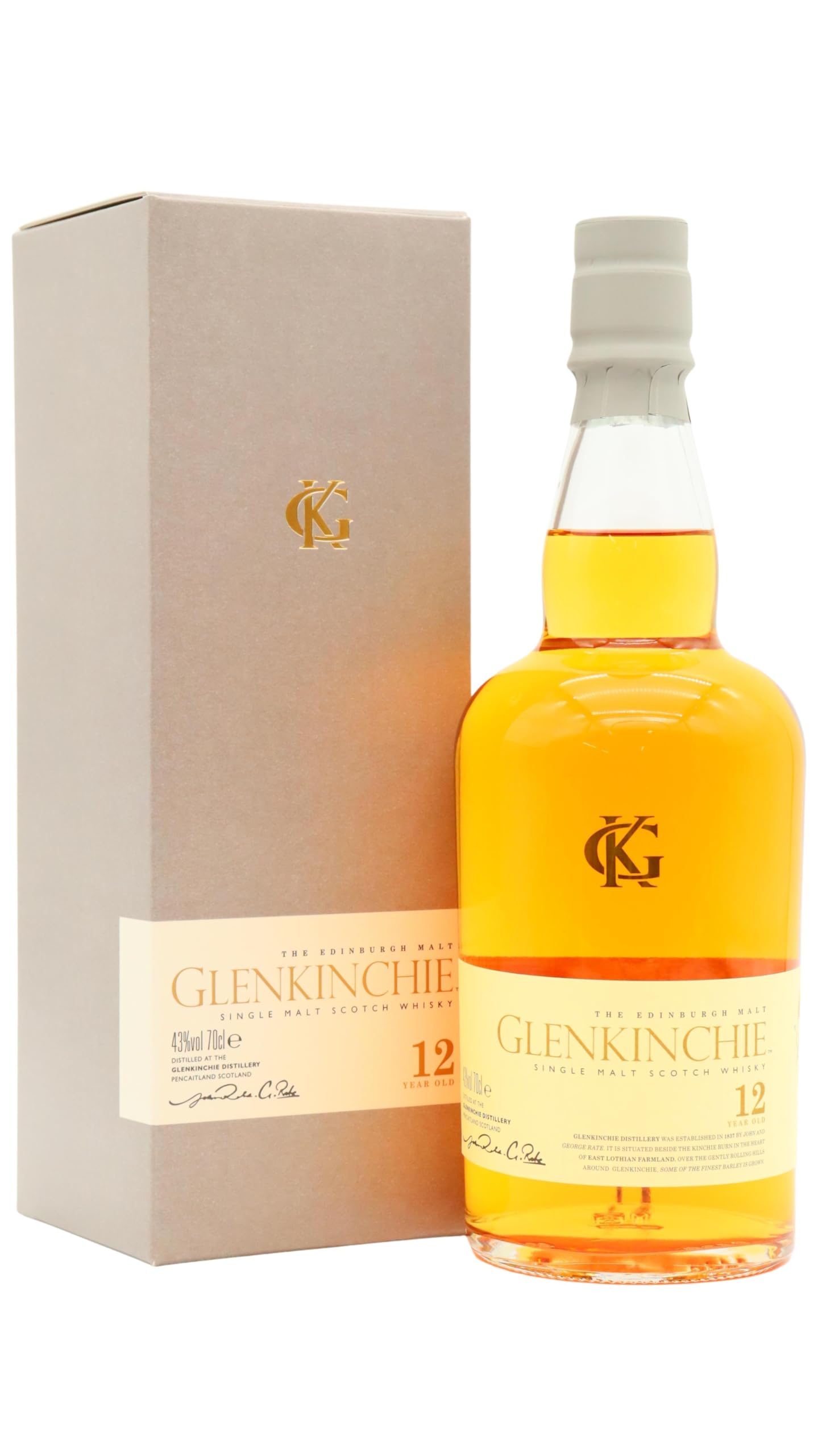 Glenkinchie - Single Malt Scotch 12 year old Whisky 70cl 43% ABV