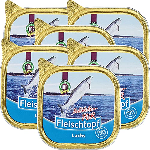 DOGREFORM Fleischtopf Schälchen PUR Lachs getreidefrei 6x200g