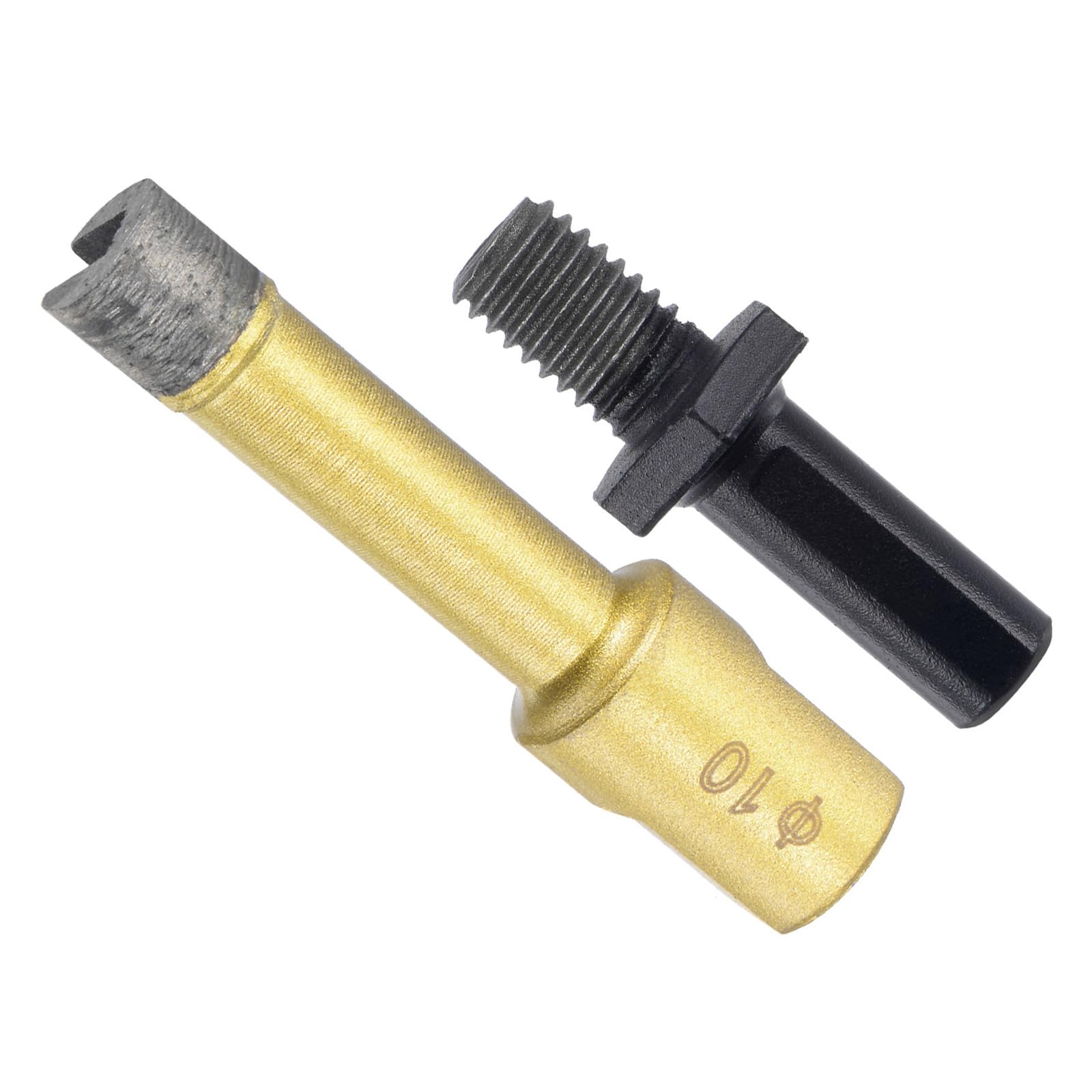 CoCud Diamond Drill Bits Set, 10mm Cutting Diameter, Brazed Diamond Core Drill Bits with M10 Arbor Adapter