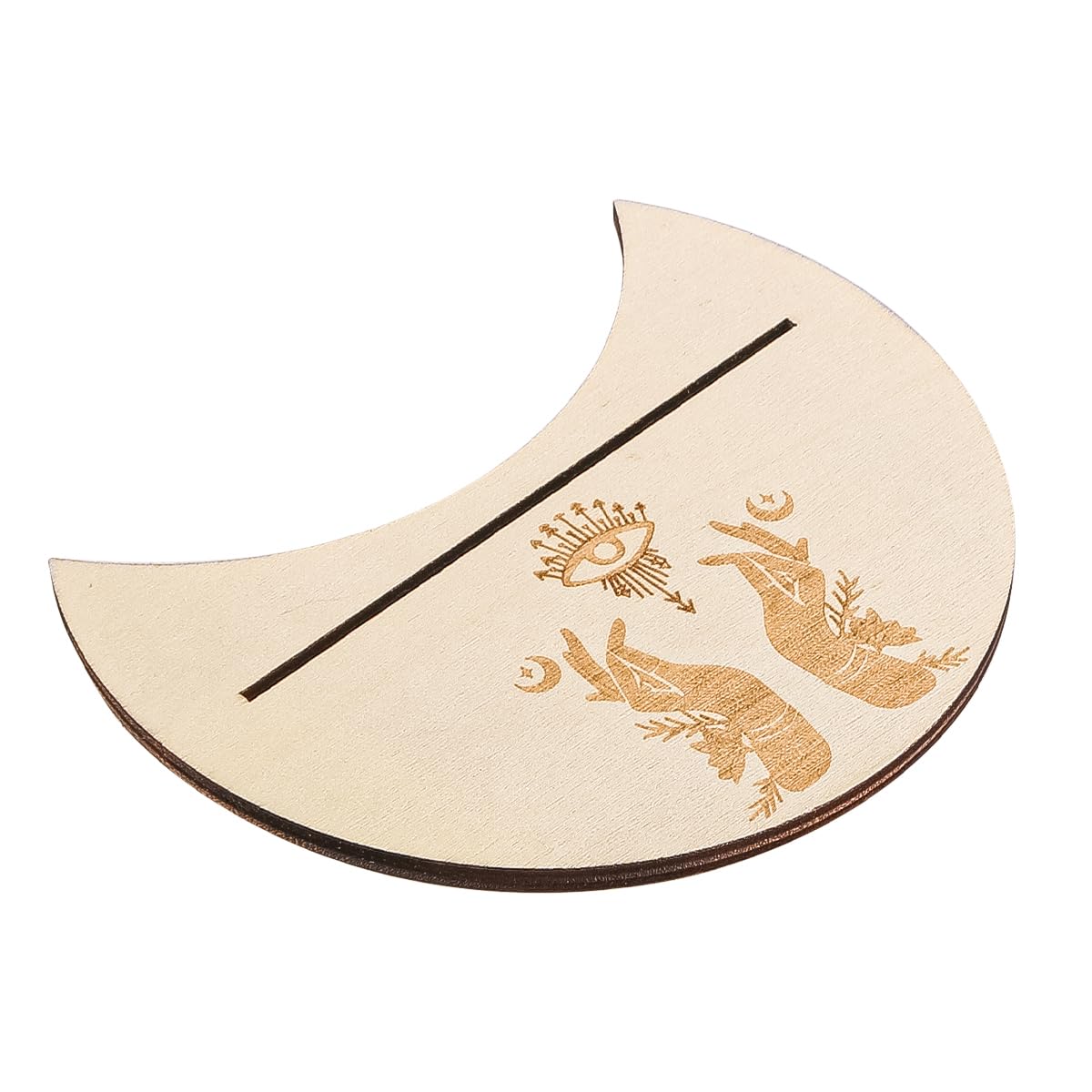 Ieron Lot de 2 Supports de Cartes de Tarot en Bois en Forme de Lune, Supports d'affichage d'autel Portables, Panneau de Pendule rectangulaire pour décorations d'autel (Couleur Bois Ieron Lot de 2 Supports de Cartes de Tarot en Bois en Forme de Lune, Supports d'affichage d'autel Portables, Panneau de Pendule rectangulaire pour décorations d'autel (Couleur Bois