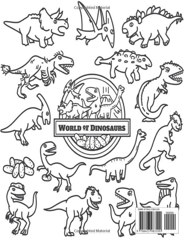 Sticker & Sketch Book: Cute dinosaur sketchbook drawing gifts for boys image 3