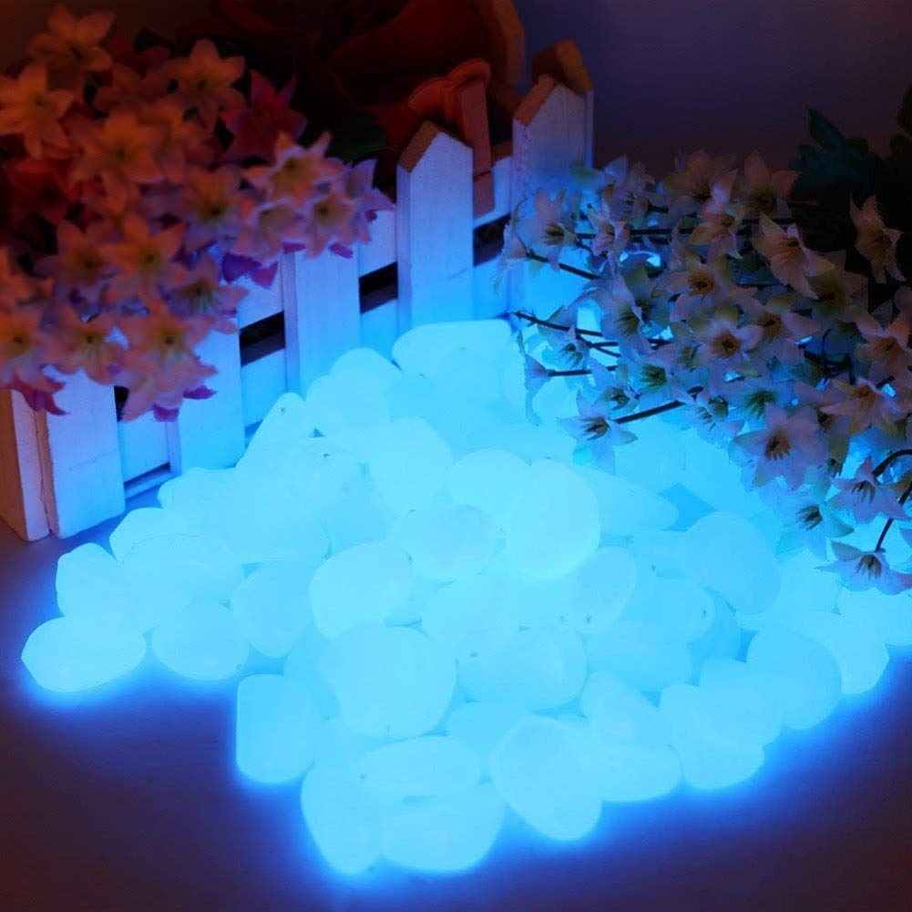 Pietre Luminosi, Ciottoli Luminosi per Passerelle, Decorazione per Esterni, Acquario Serbatoio di Pesce (200 Pezzi)