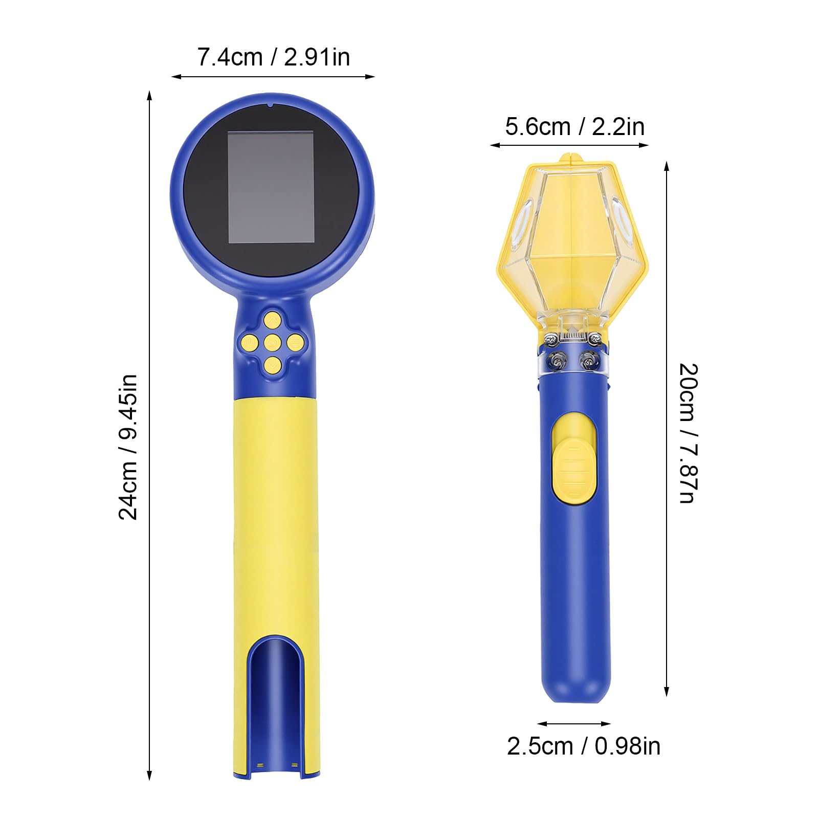 VGEBY Microscopio per Bambini 1080P HD, Schermo IPS da 2.0 Pollici, per